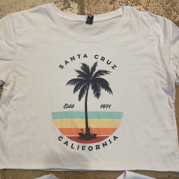 Vintage Santa Cruz Crop Tees Lot of 2 Size S - Picture 3 of 4